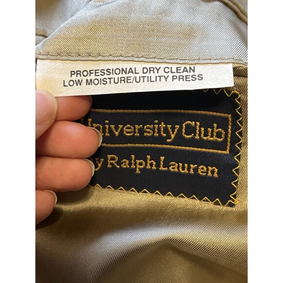 Polo University Club Ralph Lauren Blazer Mens Wool USA Professor‎ Patches Size - Picture 3 of 16